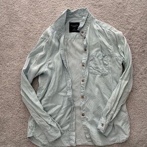 American Eagle Outfitters Light Blue Button Down Shirt